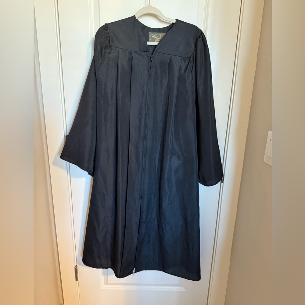 Black Bachelor Graduation Gown